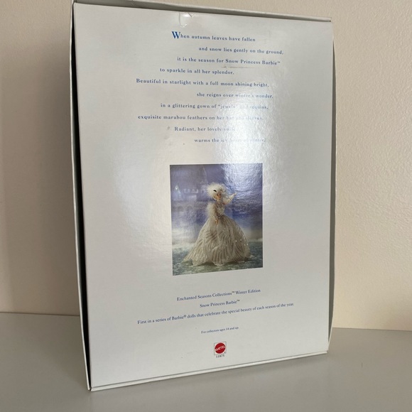 1994 Enchanted Seasons Snow Princess Barbie - Picture 2 of 5